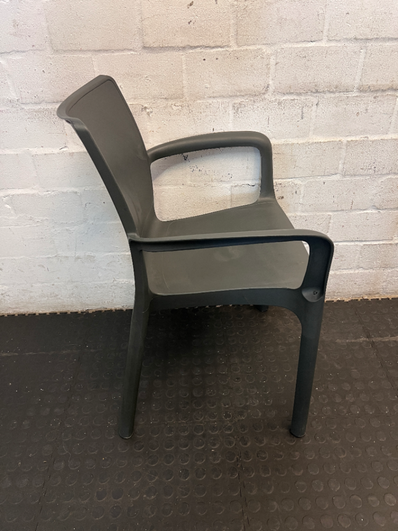 Addis Marilyn Black Polypropylene Garden Armchair — Good Working Order - Requires Cleaning - 2ndhandwarehouse.com