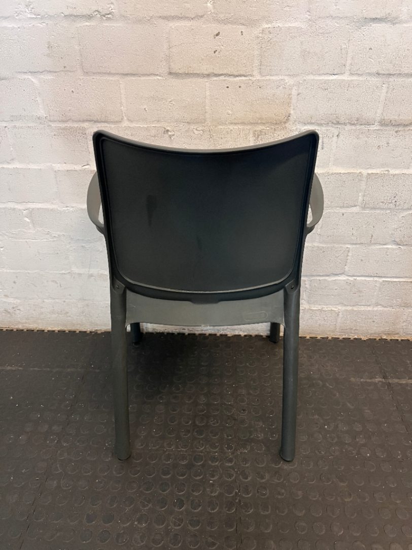 Addis Marilyn Black Polypropylene Garden Armchair — Good Working Order - Requires Cleaning - 2ndhandwarehouse.com