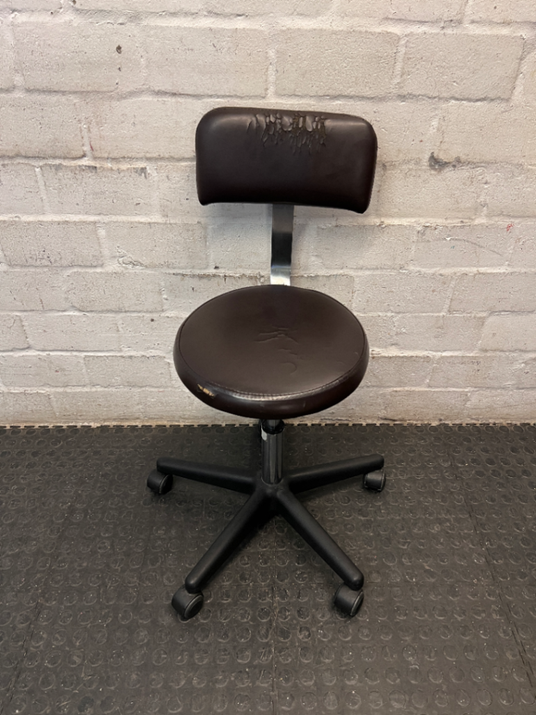 Adjustable Swivel Studio Chair with Backrest