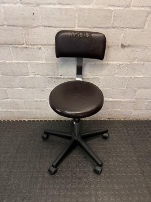 Adjustable Swivel Studio Chair with Backrest