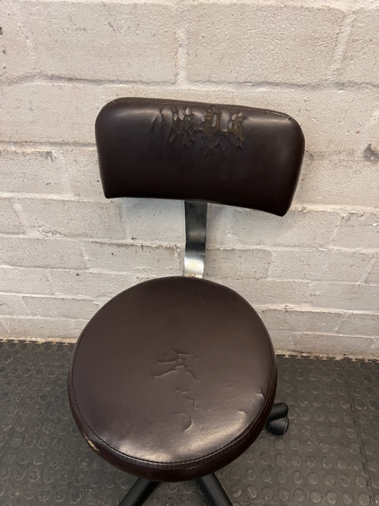 Adjustable Swivel Studio Chair with Backrest