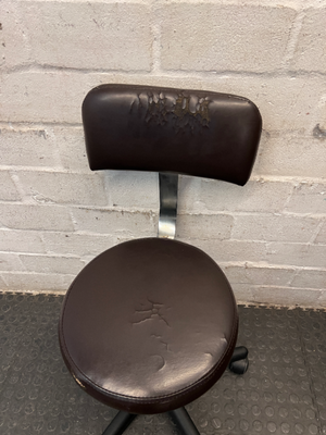 Adjustable Swivel Studio Chair with Backrest