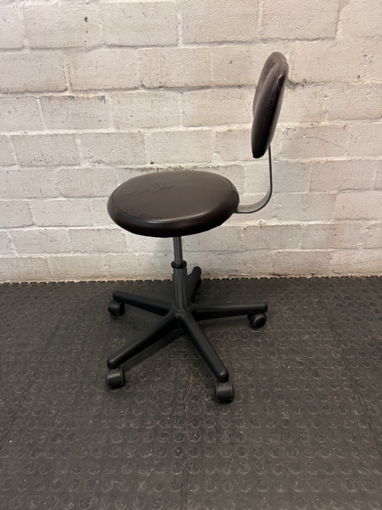 Adjustable Swivel Studio Chair with Backrest