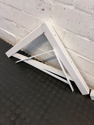 Adjustable White Metal A-Frame Easel – Minor Rust