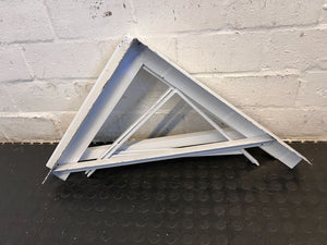 Adjustable White Metal A-Frame Easel – Minor Rust