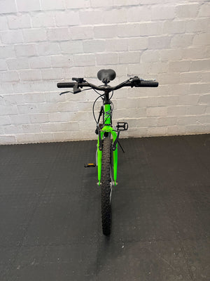 Cyclone Green & Black 24" 21 speed Mountain Bike