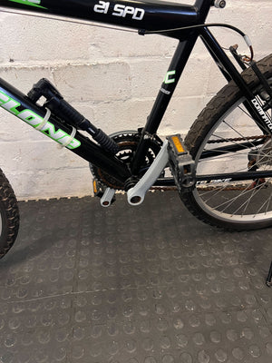 Cyclone Green & Black 24" 21 speed Mountain Bike