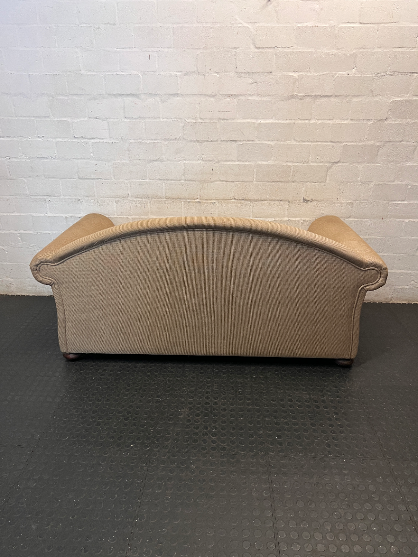 Arched Back Textured Fabric Sleeper Couch — Well Used C - 2ndhandwarehouse.com