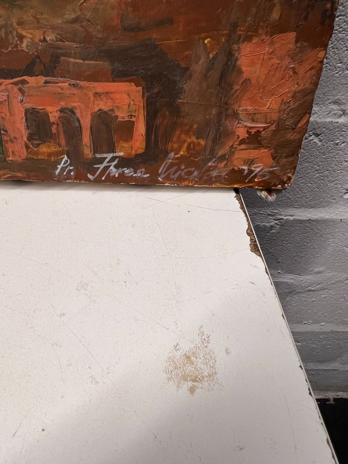 Artistic Landscape Painting of Acropolis Scene 130 x 74cm