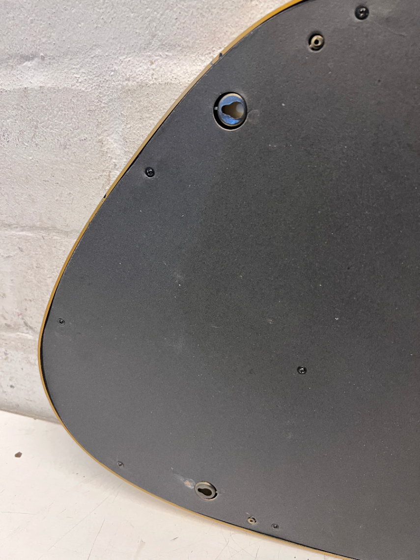 Asymmetric Gold-Tone Pebble Wall Mirror — Fair Condition