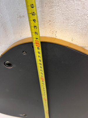 Asymmetric Gold-Tone Pebble Wall Mirror — Fair Condition