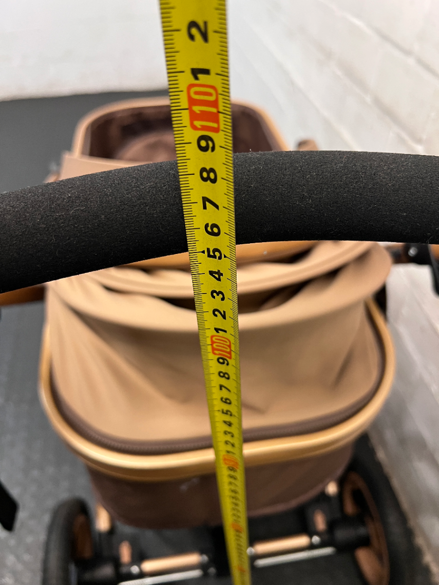 Belecoo Multi-Tone Stroller with Gold Frame — Mint Condition and Hardly used - 2ndhandwarehouse.com