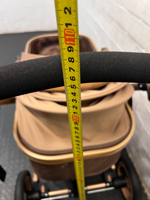 Belecoo Multi-Tone Stroller with Gold Frame — Mint Condition and Hardly used - 2ndhandwarehouse.com