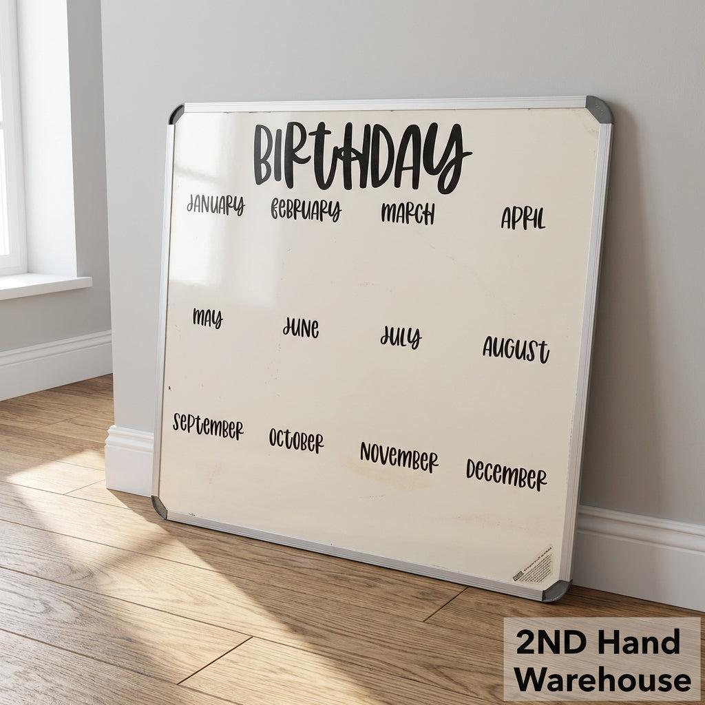 Birthday Tracker Whiteboard Calendar 90 by 90