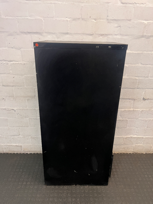 Black 4-Drawer Metal Filing Cabinet - Visible Paint Scuffs - 2ndhandwarehouse.com