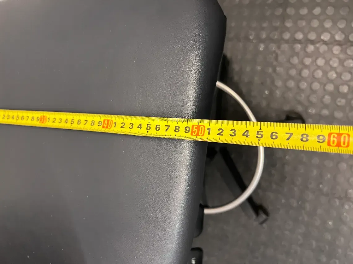 Black Draughtsman Office Chair with Footring — Well Used Condition