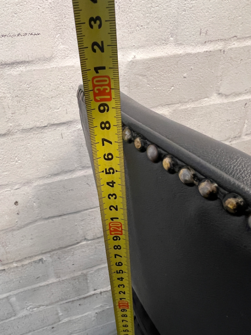 Black Draughtsman Office Chair with Footring — Well Used Condition