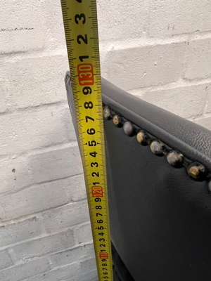 Black Draughtsman Office Chair with Footring — Well Used Condition