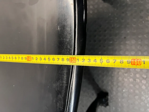Black Ball and Claw Vintage Dining Table — Fair Condition with Visible Paint Wear