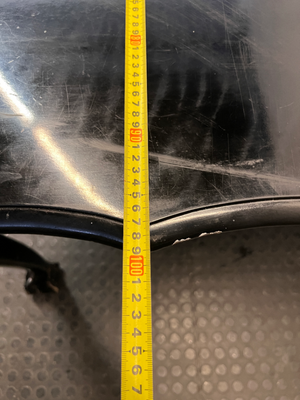 Black Ball and Claw Vintage Dining Table — Fair Condition with Visible Paint Wear