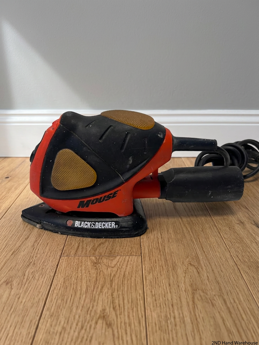 Black & Decker Mouse Detail Sander — Working Order with Minor Scuffs