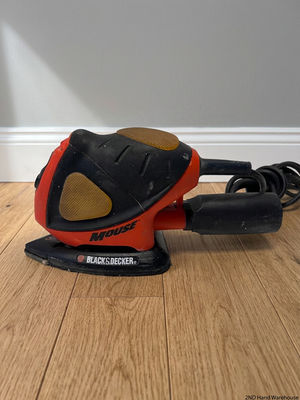 Black & Decker Mouse Detail Sander — Working Order with Minor Scuffs