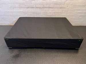 Black Fabric Double Bed Base - Minimal Wear, Sturdy Design - 2ndhandwarehouse.com