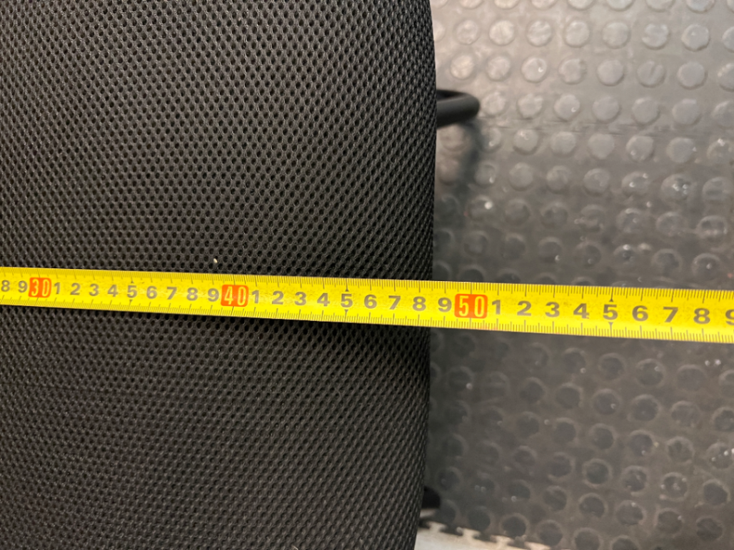 Black Mesh Back Office Chair with Curved Armrests — Good Working Order