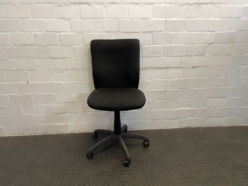 Black Mid Back Typist Chair - 2ndhandwarehouse.com