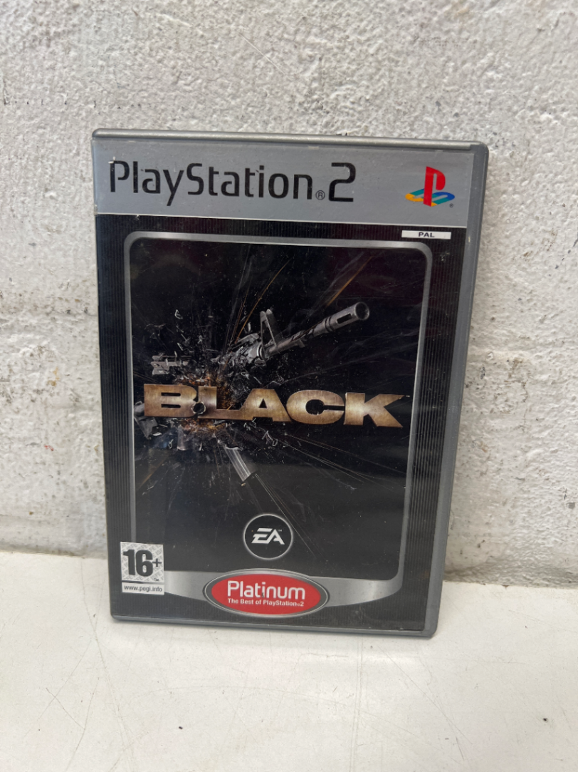 Black - PlayStation 2 Platinum Edition (As-Is, Untested) - 2ndhandwarehouse.com