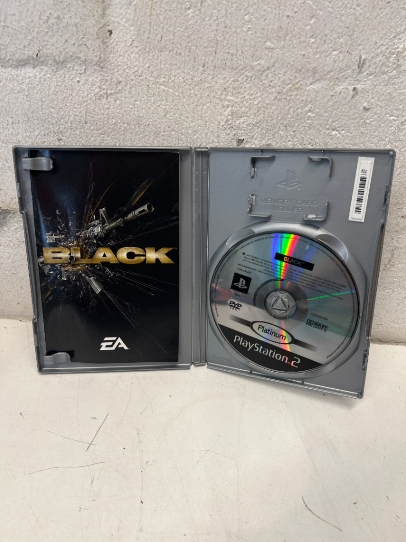 Black - PlayStation 2 Platinum Edition (As-Is, Untested) - 2ndhandwarehouse.com