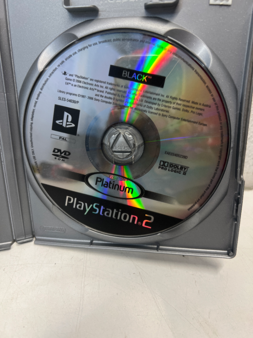 Black - PlayStation 2 Platinum Edition (As-Is, Untested) - 2ndhandwarehouse.com