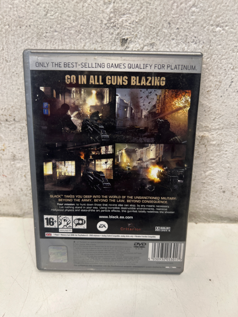 Black - PlayStation 2 Platinum Edition (As-Is, Untested) - 2ndhandwarehouse.com