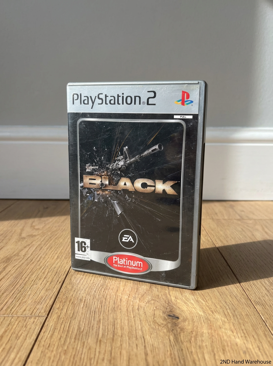 Black - PlayStation 2 Platinum Edition (As-Is, Untested) - 2ndhandwarehouse.com