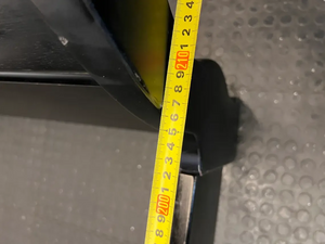 Black Queen Sleigh Bed Frame & Side Tables - Missing Middle Slats - 2ndhandwarehouse.com