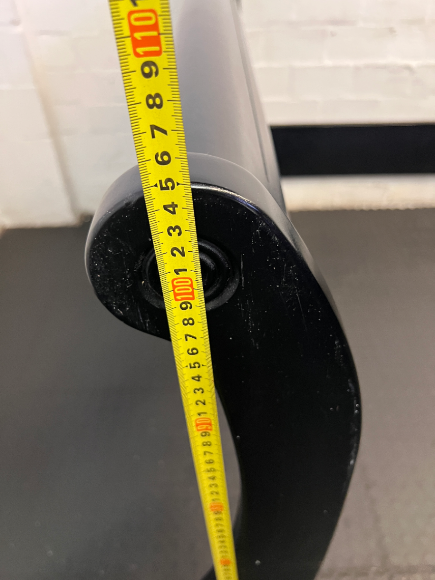 Black Queen Sleigh Bed Frame & Side Tables - Missing Middle Slats - 2ndhandwarehouse.com