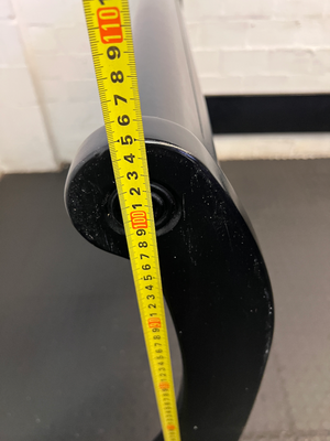 Black Queen Sleigh Bed Frame & Side Tables - Missing Middle Slats - 2ndhandwarehouse.com