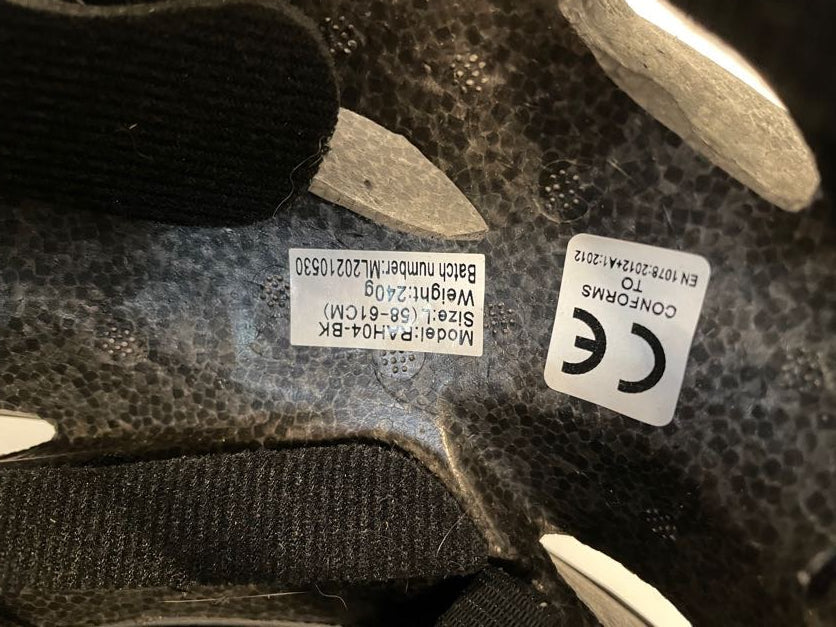 Black Raleigh Helmet Size L RAH04-BK - 2ndhandwarehouse.com