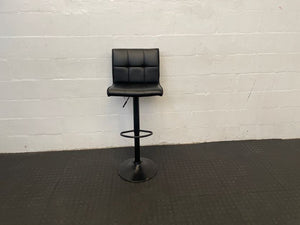 Black Studded Bar Stool (Bottom Loose) - PRICE DROP