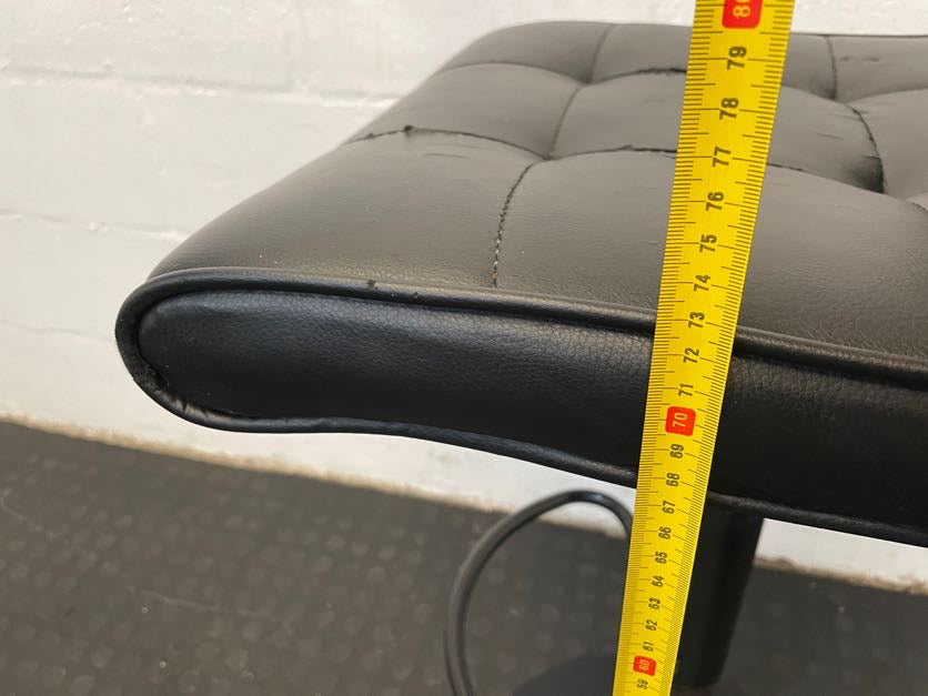 Black Studded Bar Stool - PRICE DROP - 2ndhandwarehouse.com