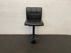 Black Studded Bar Stool - PRICE DROP