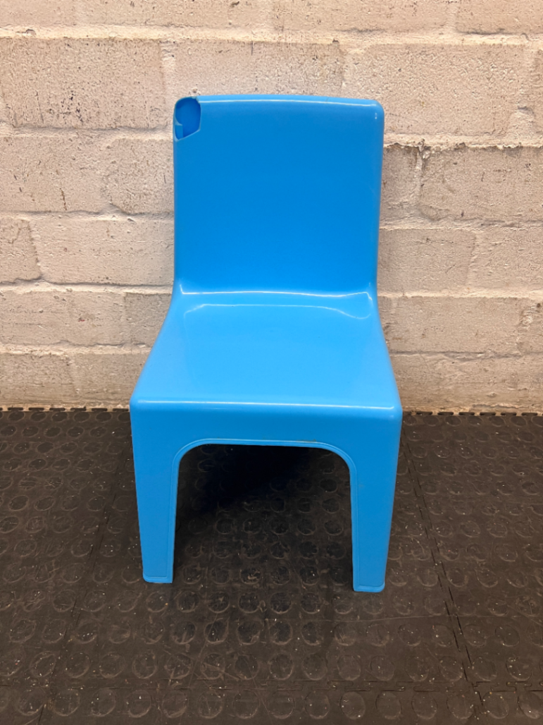 Blue Plastic Junior Chair