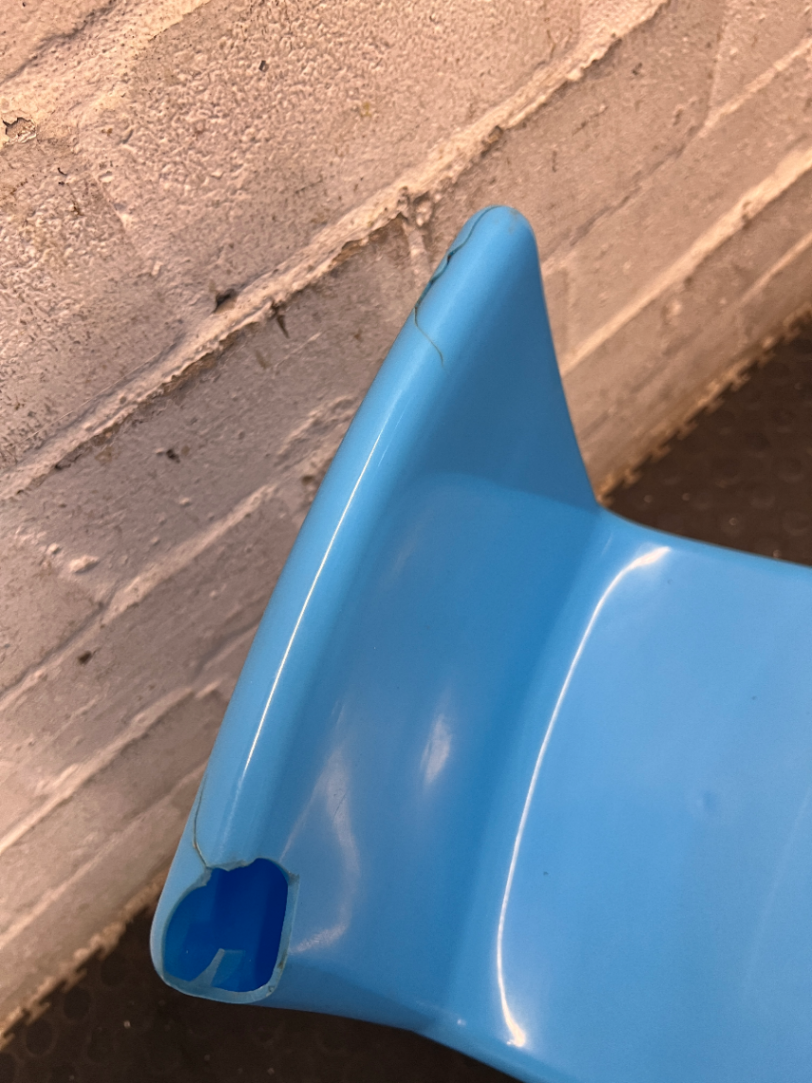 Blue Plastic Junior Chair
