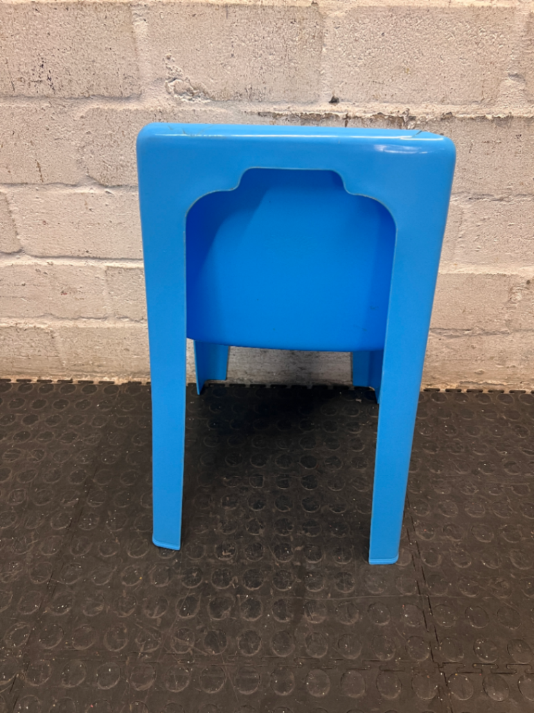 Blue Plastic Junior Chair
