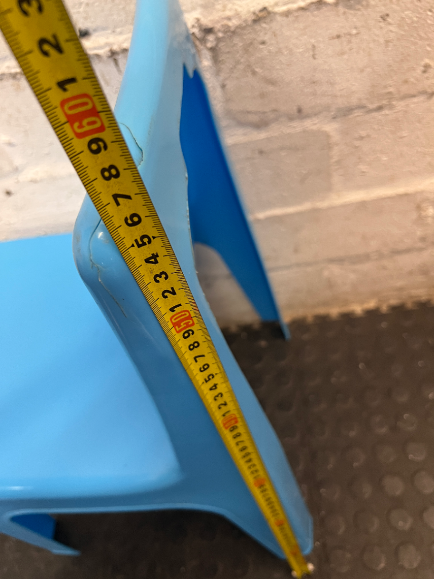 Blue Plastic Junior Chair
