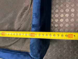 Blue Upholstered King Size Bed Base — Good Working Order