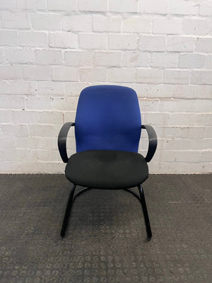 Blue and Black Visitors Armchair