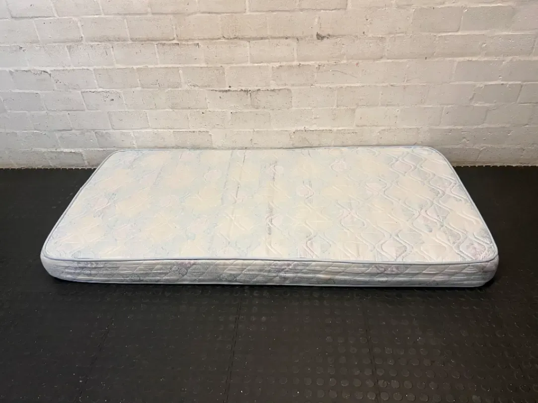 Blue and Lilac Floral Single Mattress — Good Condition - 2ndhandwarehouse.com