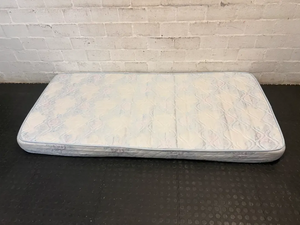 Blue and Lilac Floral Single Mattress — Good Condition - 2ndhandwarehouse.com