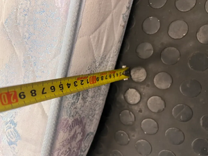 Blue and Lilac Floral Single Mattress — Good Condition - 2ndhandwarehouse.com